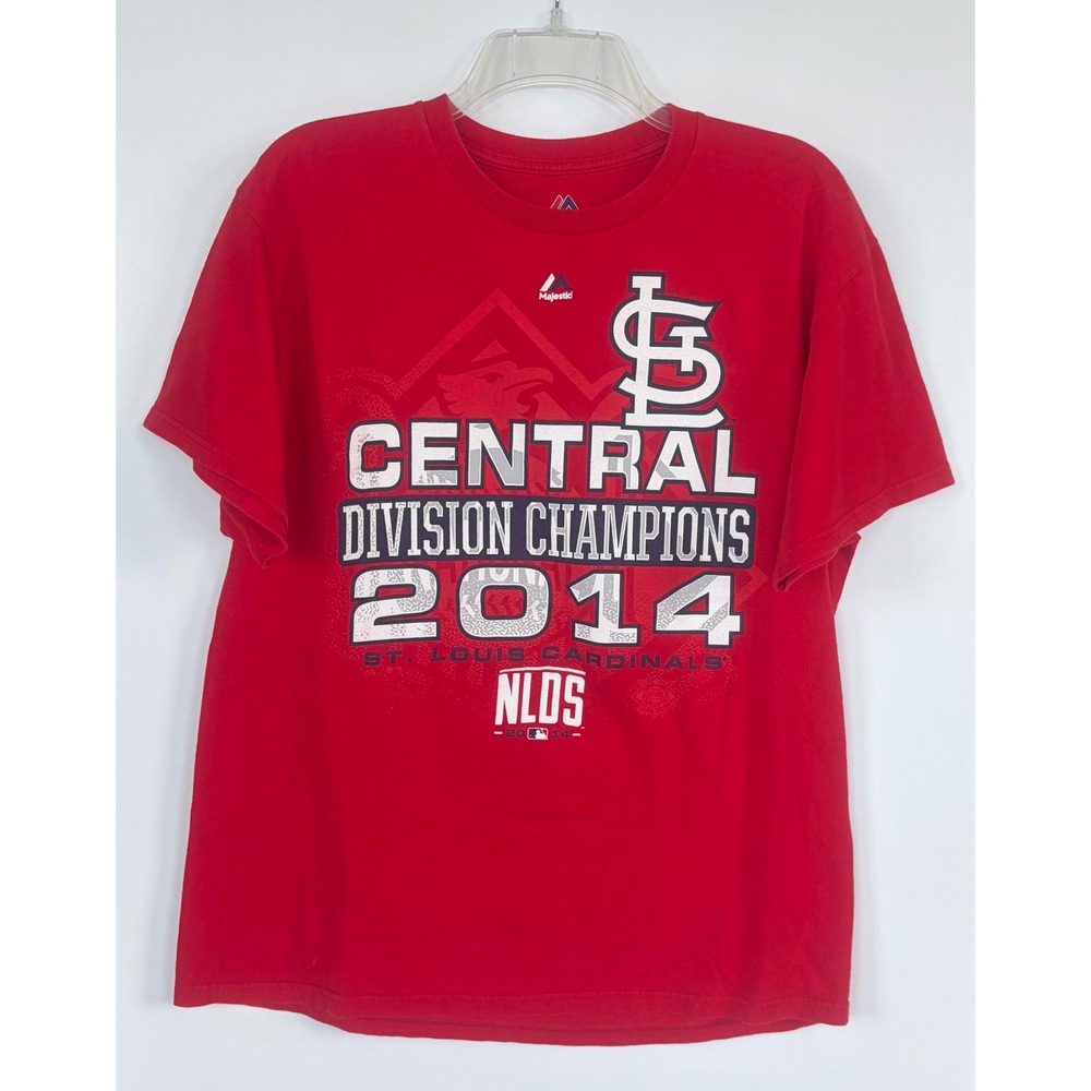 Majestic‎ St Louis Cardinals 2014 NL Central Division Champions T-Shirt Mens L